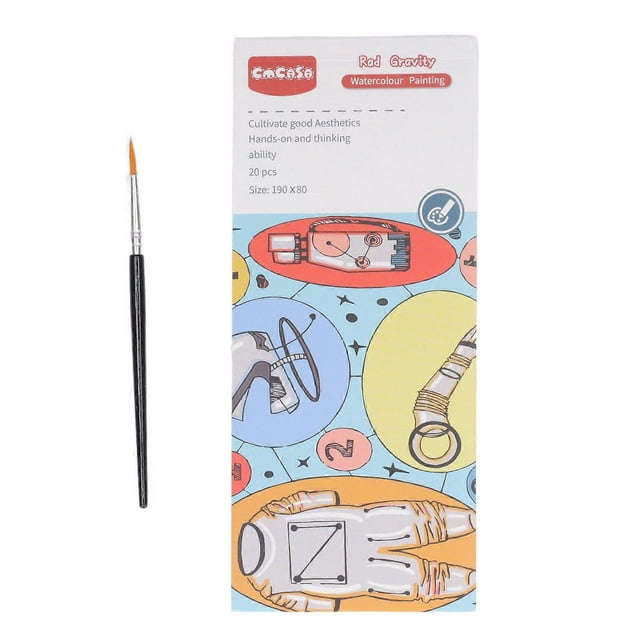 Paint with Water Books 20 Patterns Interesting Educational DIY Coloring 19x8cm Portable Watercolor Book for Toy Type3