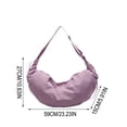 thumbnail image 3 of Women's Nylon Crescent Crossbody Bag, Pleated Tassel Design, Large Capacity Casual Shoulder Bag For Daily Work & Commute, 1 Pack, 3 of 7