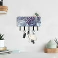 thumbnail image 6 of Many Grapes Key Holder for Wall Mail Holder Organizer with 5 Key Hooks Wall Mount Key Rack with Shelf, 6 of 6