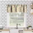thumbnail image 5 of Mid Century Modern Kitchen Curtain Valance, Geometry Bohemian Retro Abstract Rod Pocket Window Valance, for Bedroom Living Room Cafe Bathroom W54xL18in 1 Panels, 5 of 6