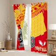 thumbnail image 3 of Manfei Red Football Helmet Curtains Pack of 2 (42x84 Each),Rugby Sport Curtains Blackout,Boys Ball Game Bedroom Curtains For Kids,Ultra Soft Home Decor, 3 of 6