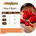 thumbnail image 2 of Newbron Baby Girls Mary Jane Shoes with Headband Soft Sole Anti-skidding Crown Bowknot Lace Princess Flats Infant Shower Wedding Dress Crib Shoes, 2 of 7