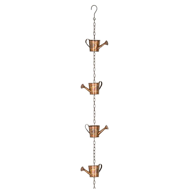 Visland Carillon Éolien Résistant à la Corrosion Chaîne de Pluie Décorative en Acier Durable pour Extérieur