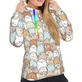 thumbnail image 4 of KLL Lovely Bear for Womens Pullover Hoodie with Pocket Hooded Long Sleeve Shirts Sweatshirt for Women-X-Large, 4 of 7