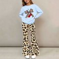 thumbnail image 7 of Cethrio Girls Graphic Outfit Sets, 2 Piece School Spring Fall Long Sleeve Girls' Clothing Sets Blue Size 12-13 T, 7 of 7