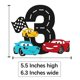 thumbnail image 4 of Disney-adorno de pastel de cumpleaños con temática de Rayo McQueen, decoración de pastel de dibujos animados de coche de carreras para niño, suministros para Baby Shower, 4 of 5
