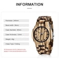thumbnail image 4 of Reloj Dentily de Madera para Hombre, Cuarzo Natural Hecho a Mano, 4 of 6