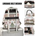 thumbnail image 3 of FORMRS Mini Backpack Purse for Women Quilted Travel Daypack Casual Shoulder Bag, Green Nordic Christmas House, 3 of 7