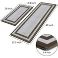 thumbnail image 3 of Mattitude Kitchen Mat [2 PCS] Cushioned Anti-Fatigue Non-Skid Waterproof Rugs Ergonomic Comfort Standing Mat for Kitchen, Floor, Office, Sink, Laundry, Black and Gray, 3 of 7