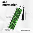 thumbnail image 3 of Kdxio Green Lightning Print Metal Tassel Bookmarks,Perfect Gift for Art Lovers and Bookworms Metal Bookmarks for Women, 3 of 8
