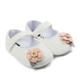 thumbnail image 4 of Infant Baby Boys Girls Slippers Fleece Booties Soft Bottom Newborn Crib Shoes, 4 of 5