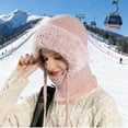 thumbnail image 2 of 3 In 1 Beanie Hat for Women, Windproof Cold-Proof Balaclava Hat with Scarf and Mask for Snow Caps Ski, 2 of 7