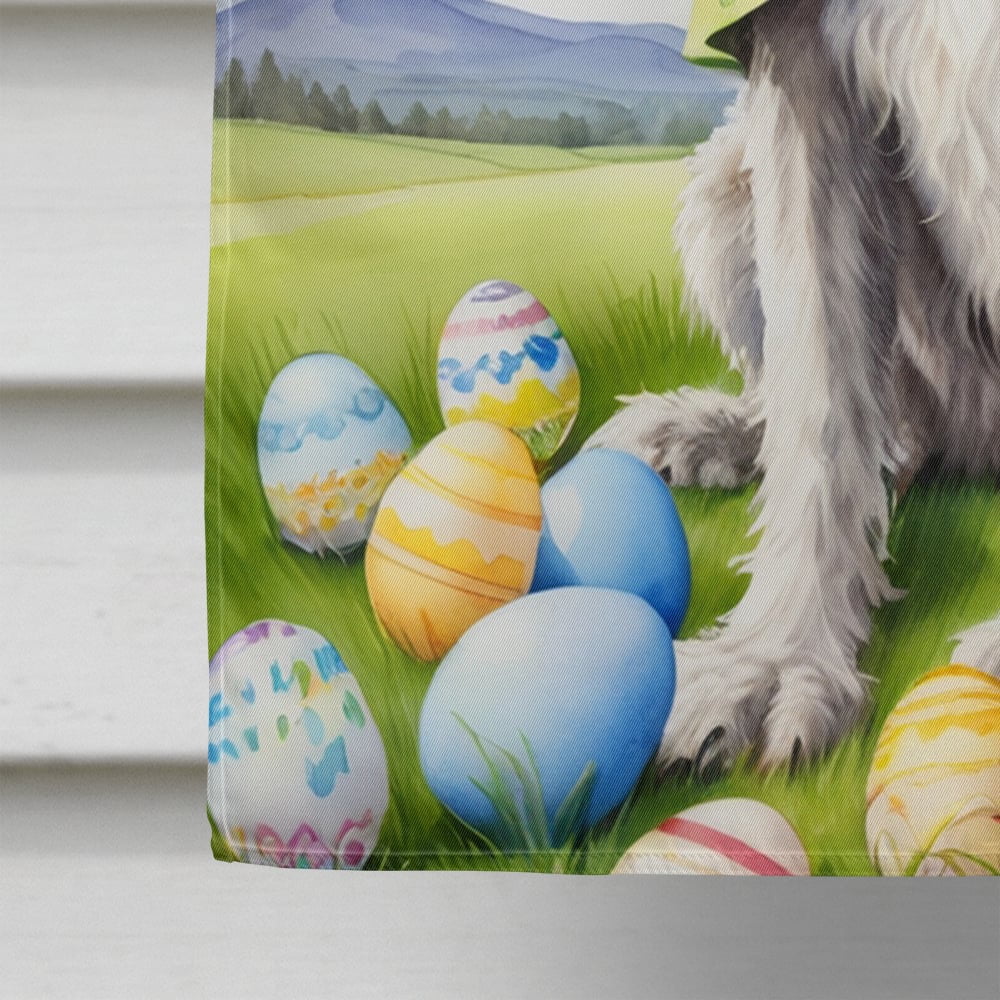 Irish Wolfhound Easter Egg Hunt House Flag 28 in x 40 in
