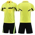 thumbnail image 2 of Traje de árbitro de fútbol de manga corta Equipo de juego para adultos para hombres y mujeres Equipo de camiseta de árbitro de fútbol, 2 of 3