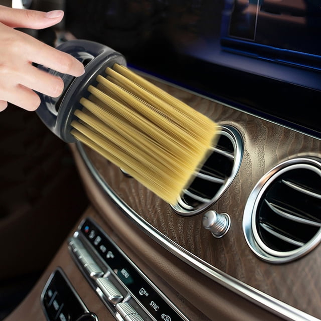 Fiudx Cepillo para Ventilación de Coche, Herramienta de Limpieza de Precisión para Ventilación Interior, Eliminación Eficiente de Manchas con Cerdas Suaves, Diseño Portátil Duradero y Práctico, Uso E