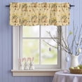 thumbnail image 4 of Valance Curtains for Kitchen Windows Retro Easter Rabbits Yellow Flower Rod Pocket Valance Watercolor Plant Short Window Curtain Topper for Bedroom Living Room Bathroom 42x12in,1&nbsp;Panel, 4 of 9