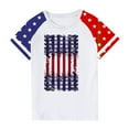 thumbnail image 4 of GERsome Kids American Flag T-Shirts Toddler Boys Girls 4th of July Shirts American Flag Patriotic Tee Tops Independence Day Short Sleeve, 3-4 Years, 4 of 4