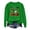 Green, variant on Halloween Sweatshirts Women Shirt: Dancing Skeleton Sweaters Spooky Season Crewneck Pullover Tops (Green, M)