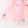 thumbnail image 4 of WEIYLL Robes Filles Été Manches Volantées Patchwork Chapeau Ensemble en Denim Étoile Princesse Nourrisson Bébé Robe Rose 2-3 Ans, 4 of 7