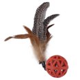 thumbnail image 4 of Juguete de plumas para gatos, bola interactiva de plumas para gatos, juguetes interactivos para gatos, juguetes para gatos, características líderes en su clase Jadeshay A, 4 of 8