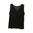 thumbnail image 2 of Timegard Tank Tops for Women Summer Pajamas Loose Soft Loungewear V Neck Ruched Sleeveless Tee Tops, 2 of 6