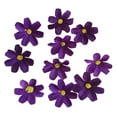 thumbnail image 1 of 10 flores artificiales de margaritas realistas, ideales para decorar tu hogar o escenario. Púrpura, 1 of 9