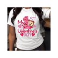 thumbnail image 1 of Camiseta con estampado de San Valentín para hombre y mujer, cuello redondo, algodón, manga corta, deportiva, ideal para fiestas, deportes de ocio., 1 of 5