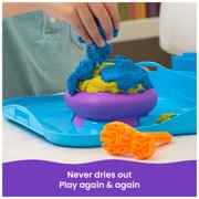 Kinetic Sand, SquishMotion Playset with 1lb Play Sand, Stamper & 5 Tools
