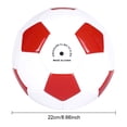 thumbnail image 4 of Greeniant Tamaño 5 Adultos Fútbol Cuero Patio de recreo al aire libre Fútbol portátil Reemplazo de pelota de deportes profesionales para principiantes Deportes y aire libre Greeniant OD026378-00, 4 of 6
