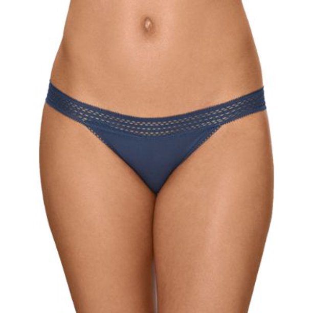 DKNY DKNY Womens Classic Cotton Lace Trim Bikini StyleDK5006