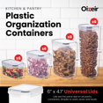thumbnail image 2 of Juego de recipientes de almacenamiento de alimentos Oizeir herméticos, paquete de 24 unidades, trans, 2 of 7
