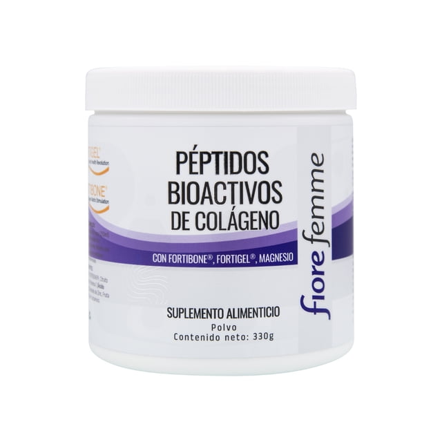 Fiore Femme Péptidos Bioactivos de Colágeno, 330 g, Fortibone, Fortigel, Magnesio.