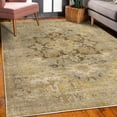 thumbnail image 3 of Vintage Decorative Rug, Bohemian Ornaments in Earth Tones Ethnic Antique Look Retro Feels Print, Quality Carpet for Bedroom Dorm and Living Room, 6 Sizes, Ecru Mustard and Brown, by Ambesonne, 3 of 4