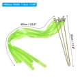 thumbnail image 2 of Uxcell Ribbon Fairy Wands Silk Stick Streamer with Bells 24 Pack(Lime Green), 2 of 6