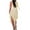 Beige, variant on QUYUON Women Ruched Bodycon Dress Summer Round Neck Sleeveless Tank Dresses Side Split Ruffle Midi Dress Side Split Floral Embellished Asymmetrical Night Out Club Party Dress, Black S