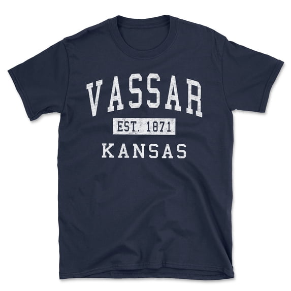 Vassar Kansas Classic Established Men's Cotton T-Shirt
