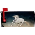 thumbnail image 5 of Coolnut Mailbox Cover White Horse Running Post Mail Box Cover Magnetic Mail Wraps Cover Standard Size 20.7" L x 18" W, 5 of 5