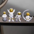 thumbnail image 2 of PENGXIANG 4x Astronaut Statue Resin Shelf Fireplace Spaceman Figurine Decoration Bookshelf Sculpture Home Decor Child Birthday Collections, 2 of 6