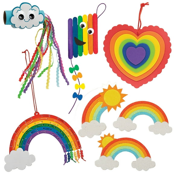Radical Rainbow Craft Kit Assortment Bulk 60 Pc