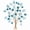 Blue/Green, variant on Decorative Metal Wall Tree Décor - Blue/Green, Copper, or Mauve