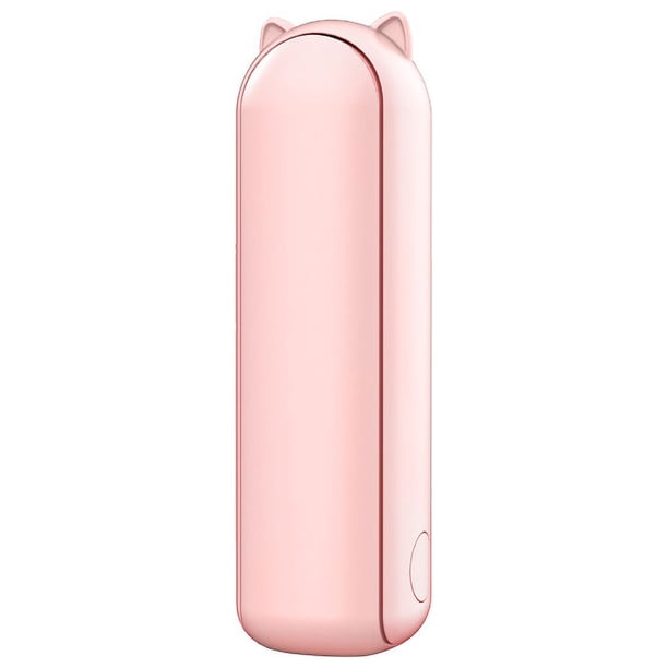 Ventilador de mano, mini ventilador de mano, ventilador de bolsillo pequeño portátil, ventilador recargable USB con banco de energía, maquillaje, exterior-rosa