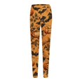 thumbnail image 5 of Hkoxplj Leggings for Women Halloween Leggings High Waisted Leggings Soft Stretchy Full Length Footless Pants Pumpkin Bat Spider Print Fall Winter Cute Leggings for Daily Wear Yoga Workout Leggings, 5 of 5