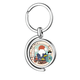 thumbnail image 1 of Japoneses locales viajar por volcán Rotating keychain Metal Keyring Holder, 1 of 2
