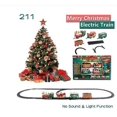 thumbnail image 1 of Luces y sonidos, juego de trenes de Navidad, vías de ferrocarril, juguetes, regalos de tren de Navidad, juguetes para niños, fiesta de cumpleaños, regalo de Navidad para niños, 1 of 3