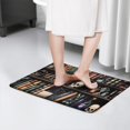 thumbnail image 4 of Black Halloween Skull Book Flannel Non Slip Door Rugs,Washable Door Mats Indoor,Decorative Door Mats,Dirt-Resistant and Absorbent Doormat for Entrance,Bedroom,Kitchen,Bathroom,31.5"x17", 4 of 4