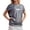 Z001-Dark Gray, variant on Womens Plus Size Shirts Oversized Shiny Solid Short Sleeved Round Neck Tee Tops Holiday Party Casual Pullover Blouses