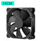 thumbnail image 2 of 4 Fan Phanteks Pin Case 14cm Refrigeración Silent PWM Cooler Radiator Negro PC JShteea El nuevo, 2 of 9