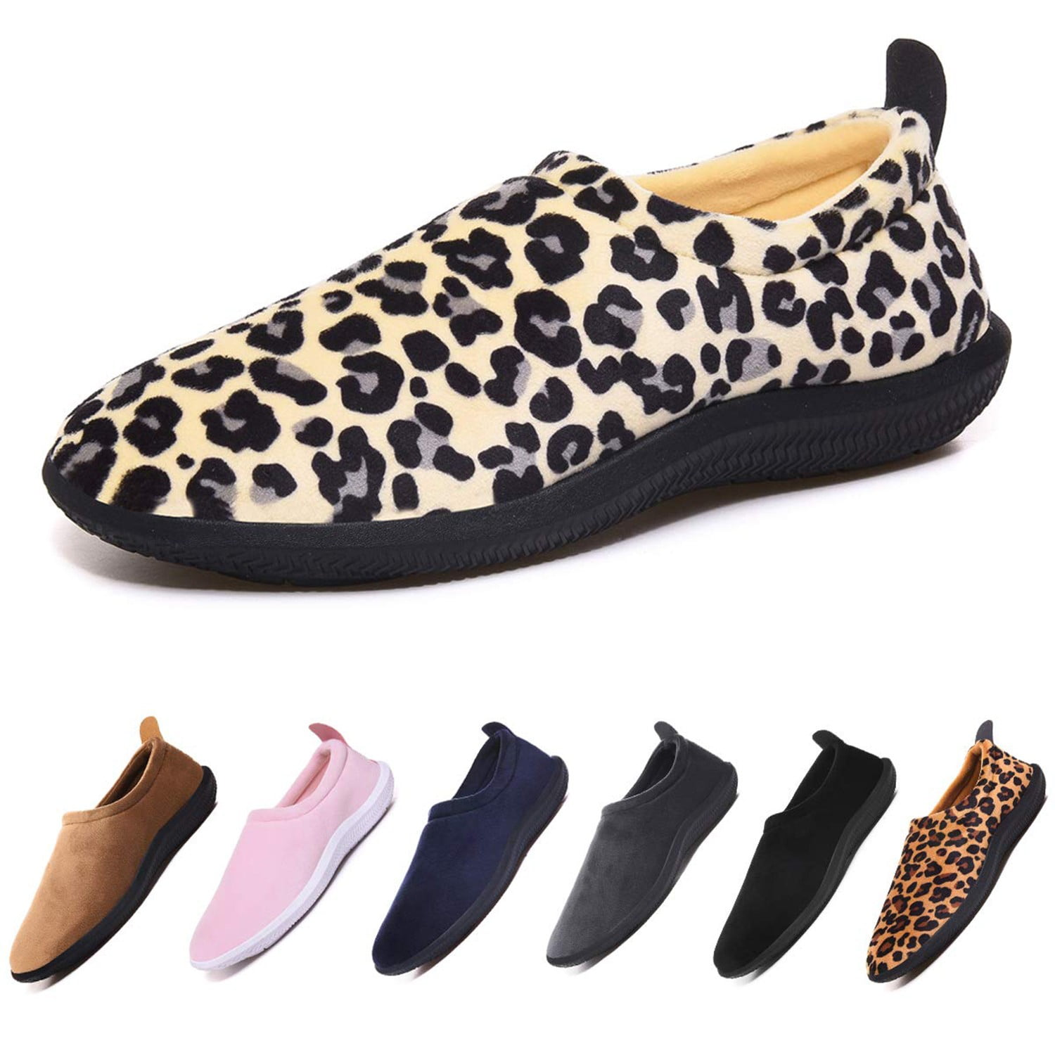 Women s Fuzzy House Shoes Men s Moccasin Slippers Boots Comfortable