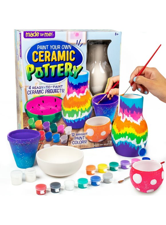 Made By Me Paint Your Own Ceramic Pottery Art Kit, Boys and Girls, Child, Ages 8+