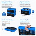 thumbnail image 7 of 25L Collapsible Storage Bins 3-Pack, Stackable, 22 lbs Capacity, Foldable, with Handles, for Home Organizing Garage Storage, 7 of 7